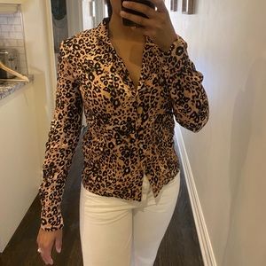 Wilfred cheeta print blouse.